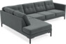 Rio - 3-sits soffa med divan vänster - Grå