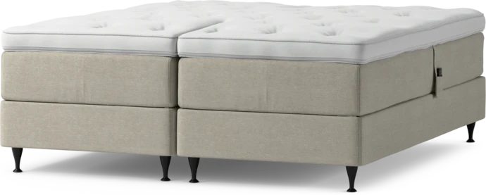 Delux Dream, Ställbar säng, dubbelsäng med bäddmadrass och sängben