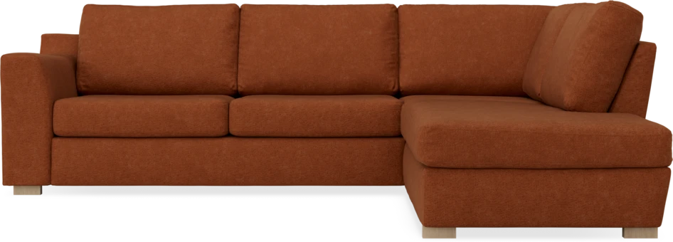 Friday - 2,5-sits soffa med divan höger - Orange