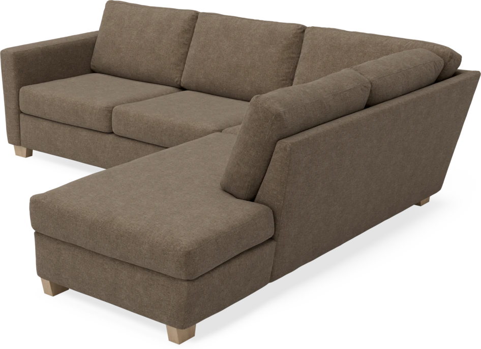 Friday - 2,5-sits soffa med divan höger - Brun
