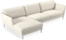 Madison Lux - 3-sits soffa med schäslong vänster - Vit