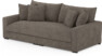Rossi - 3-sits soffa, hel dyna - Brun