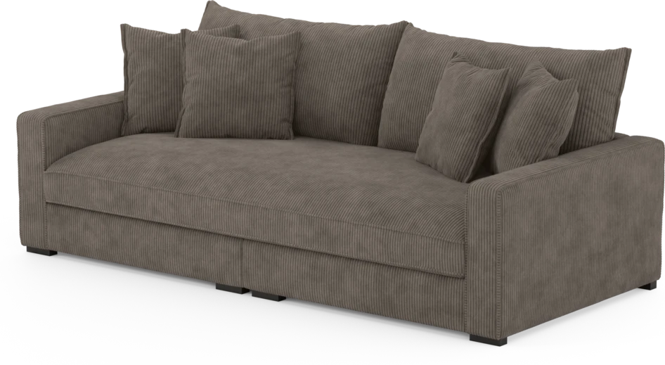 Rossi - 3-sits soffa, hel dyna - Brun