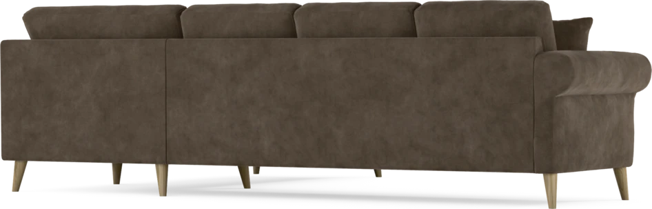 Eden - Hörnsoffa, 3+2-sits - Brun