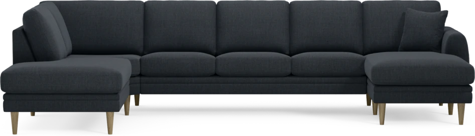 Eden - 3-sits soffa med divan vänster och schäslong höger - Blå