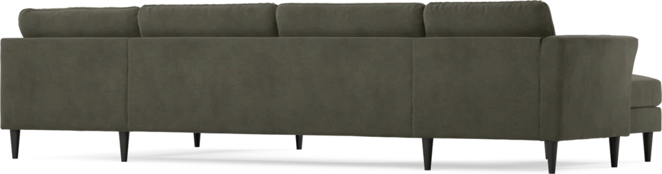 Bridge - 3-sits soffa med schäslong vänster och divan höger - Grå