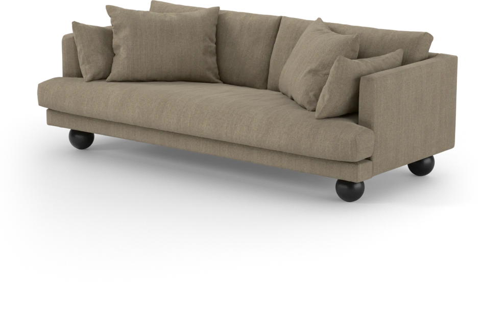 Harper - 3-sits soffa, hel dyna - Beige