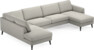 Bridge - 3-sits soffa med divan vänster och schäslong höger - Grå