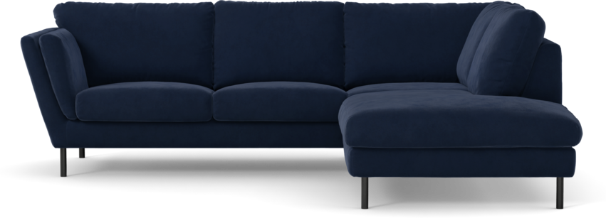 Madison Lux - 2-sits soffa med divan höger - Blå