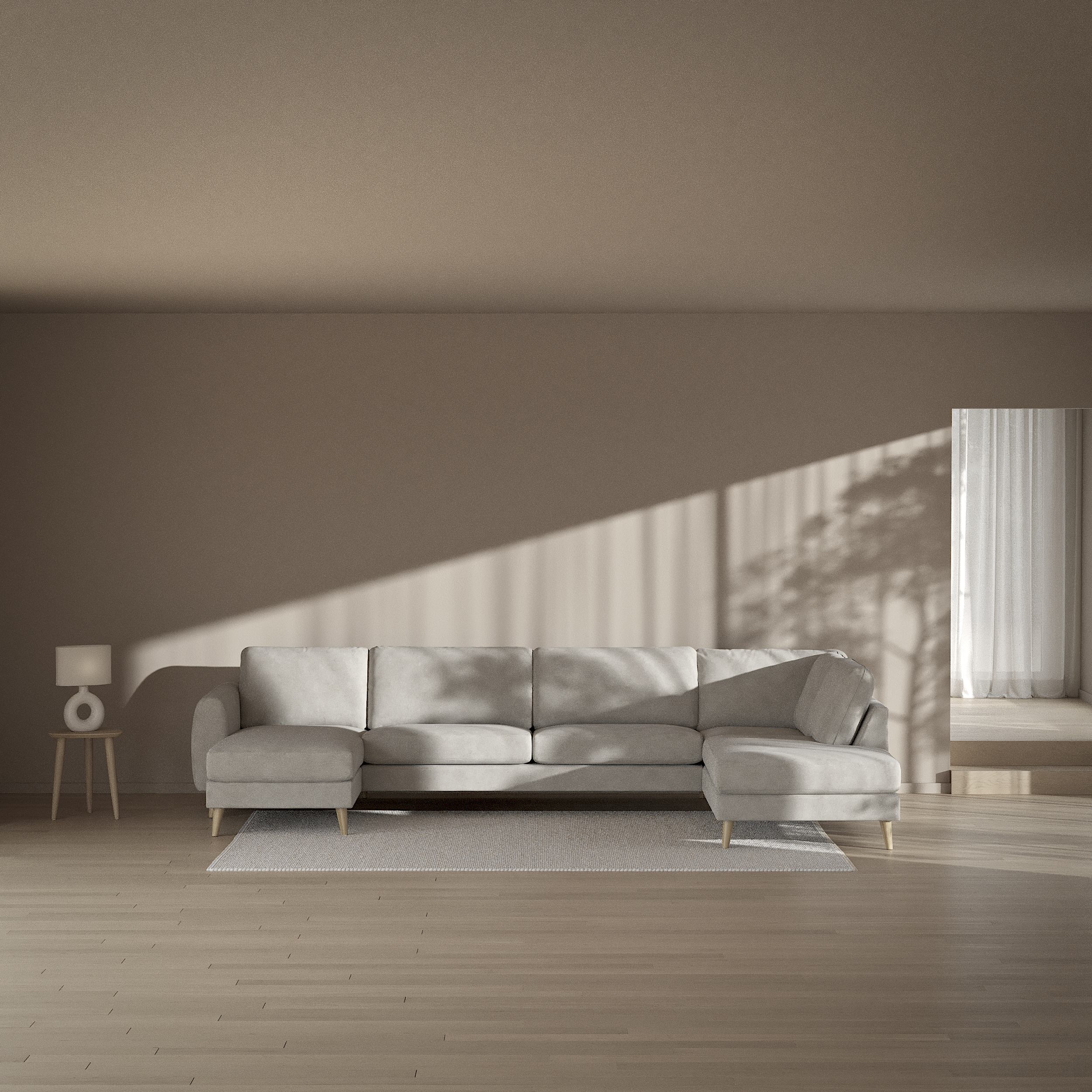 Bridge - 3-sits soffa med schäslong vänster och divan höger - inspiration