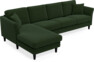 Eden - 3-sits soffa med schäslong - Grön