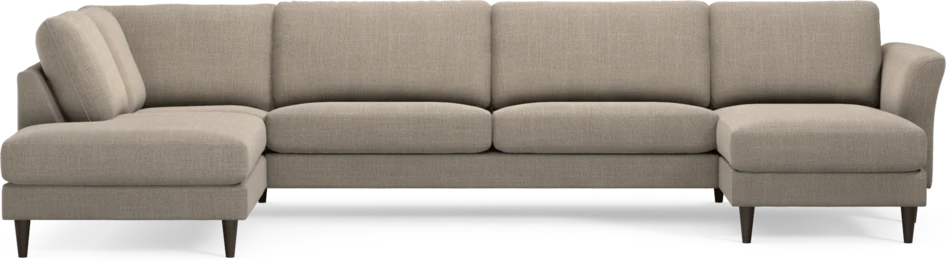 Bridge - 3-sits soffa med divan vänster och schäslong höger - Beige