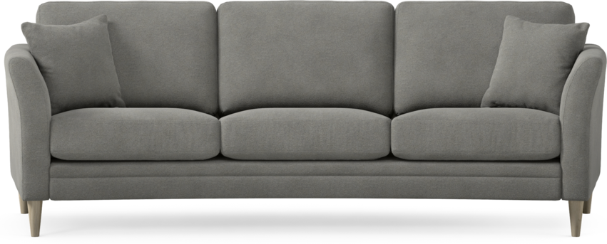 Eden - 3-sits soffa svängd - Grå