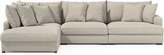 Rossi, 3-sits soffa med divan vänster