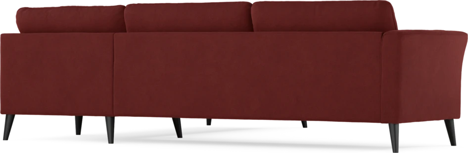 Bridge - Hörnsoffa, 3+2-sits - Röd
