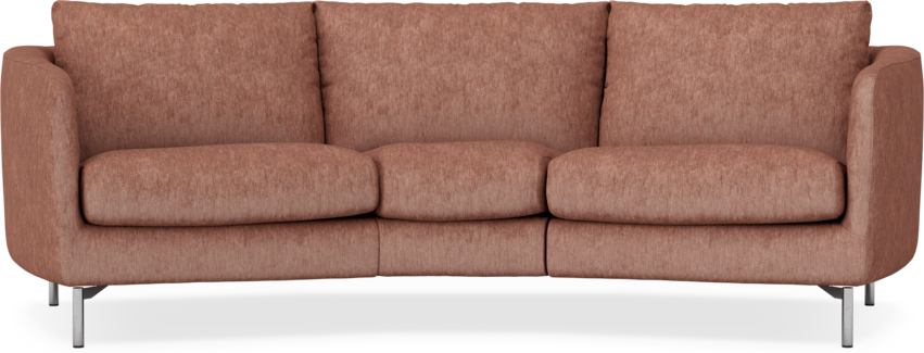 Madison - 3-sits soffa svängd, 70 cm - Röd