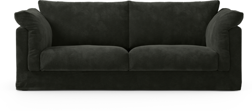 Cherrie - 2,5-sits soffa med kappa - Svart