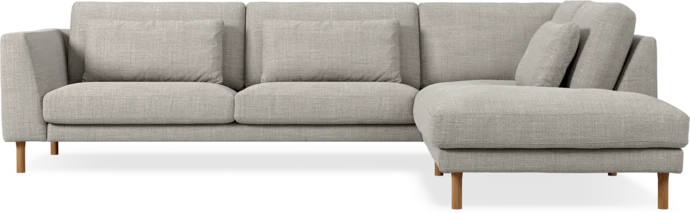 Willow, 3-sits soffa med divan höger, fast klädsel