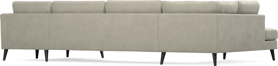 Bridge - 3-sits soffa med divan vänster och schäslong höger - Brun