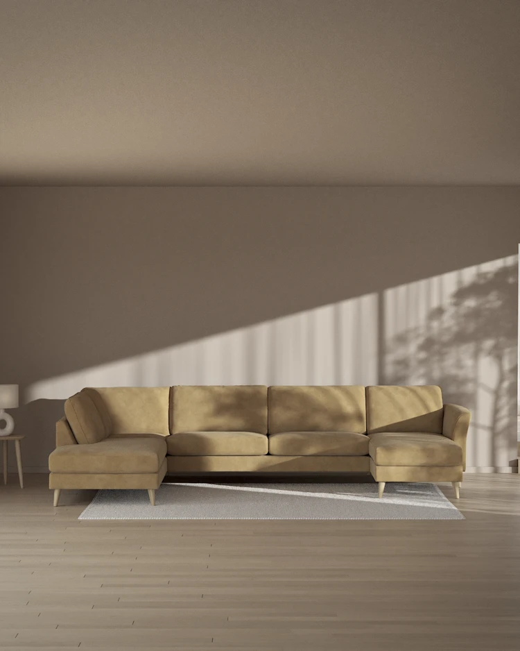 Bridge - 3-sits soffa med divan vänster och schäslong höger - inspiration