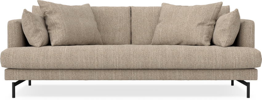 Harper - 3-sits soffa, hel dyna - Brun
