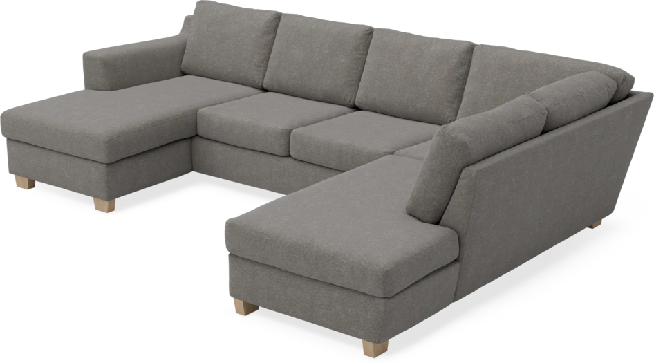 Friday - 3-sits soffa med schäslong vänster och divan höger - Grå