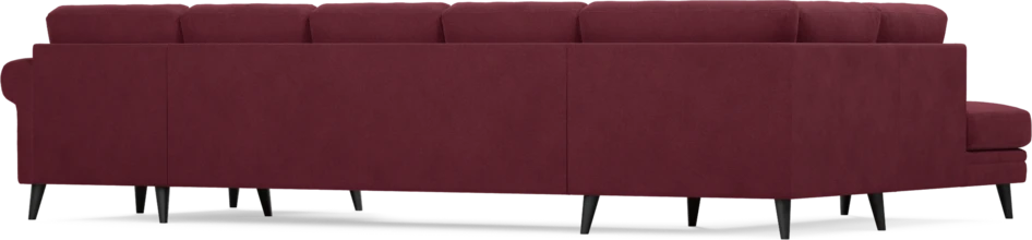 Eden - 3-sits soffa med divan vänster och schäslong höger - Röd