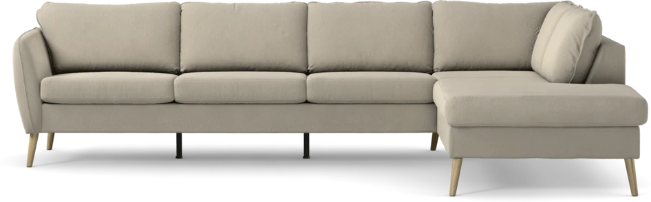 County - 3-sits soffa med divan höger - Grå