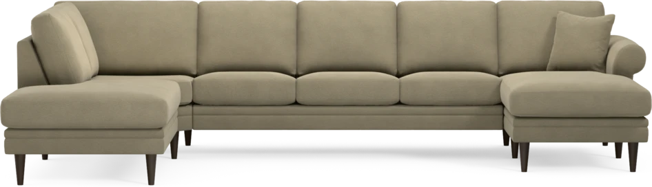 Eden - 3-sits soffa med divan vänster och schäslong höger - Beige