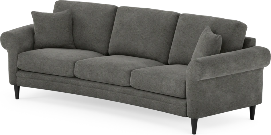 Eden - 3-sits soffa svängd - Grå