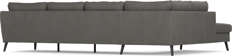 County - 3-sits soffa med divan vänster - Brun