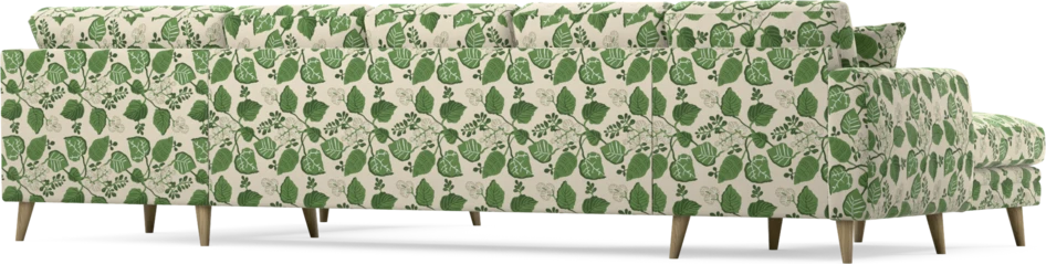 Eden - 3-sits soffa med schäslong vänster och divan höger - Flerfärgad