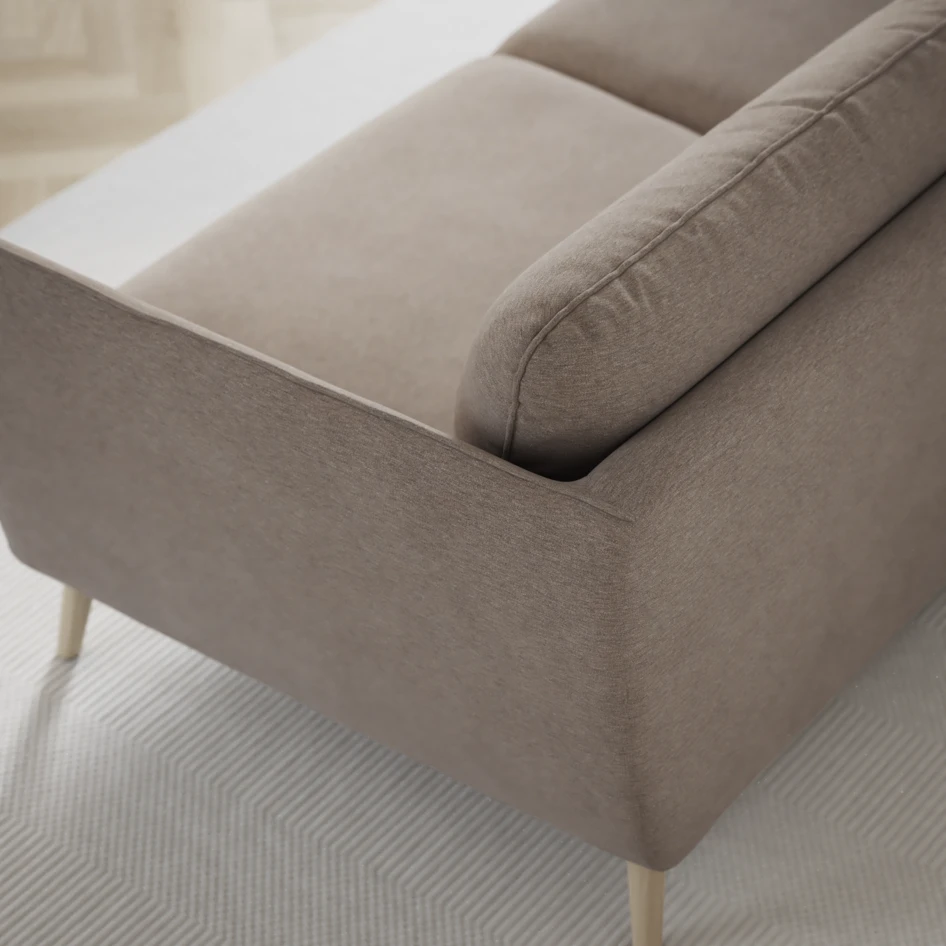 Madison Lux - 2-sits soffa med divan vänster och höger - Beige