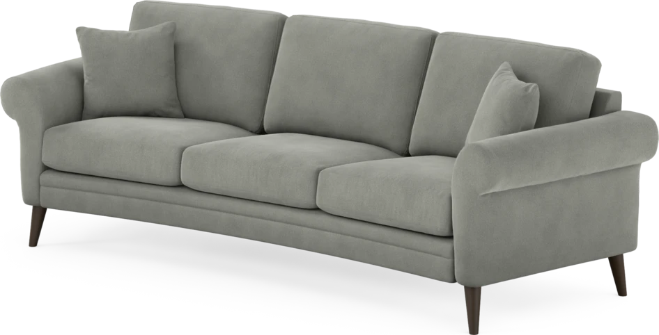 Eden - 3-sits soffa svängd - Grå