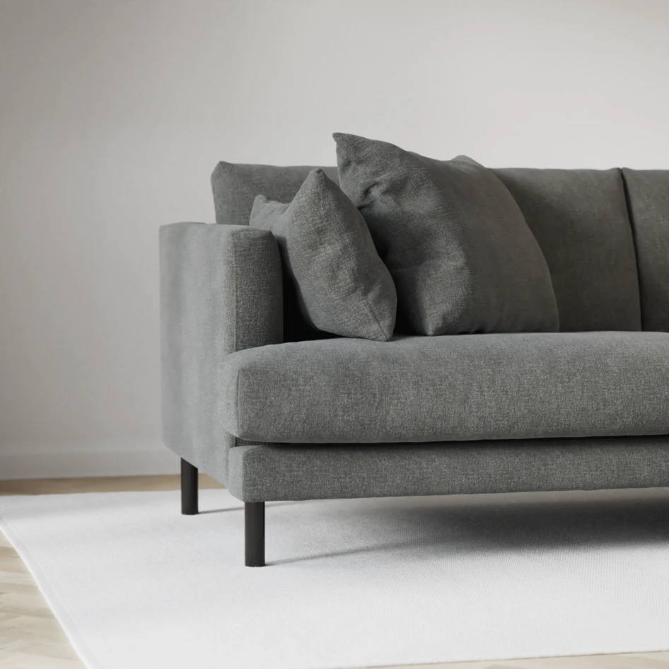 Harper - 4-sits med schäslong XL vänster - Grå