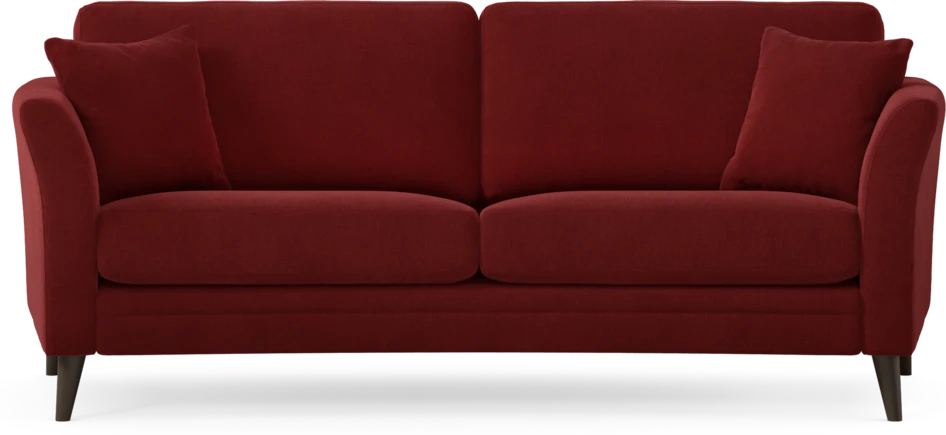 Eden - 2,5-sits soffa svängd - Röd