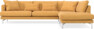 Harper - 3-sits soffa med divan höger - Gul