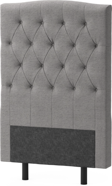 Delux Välvd - Sänggavel, 90-210 cm - Grå