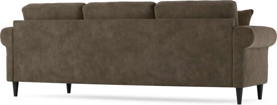 Eden - 3-sits soffa svängd - Brun