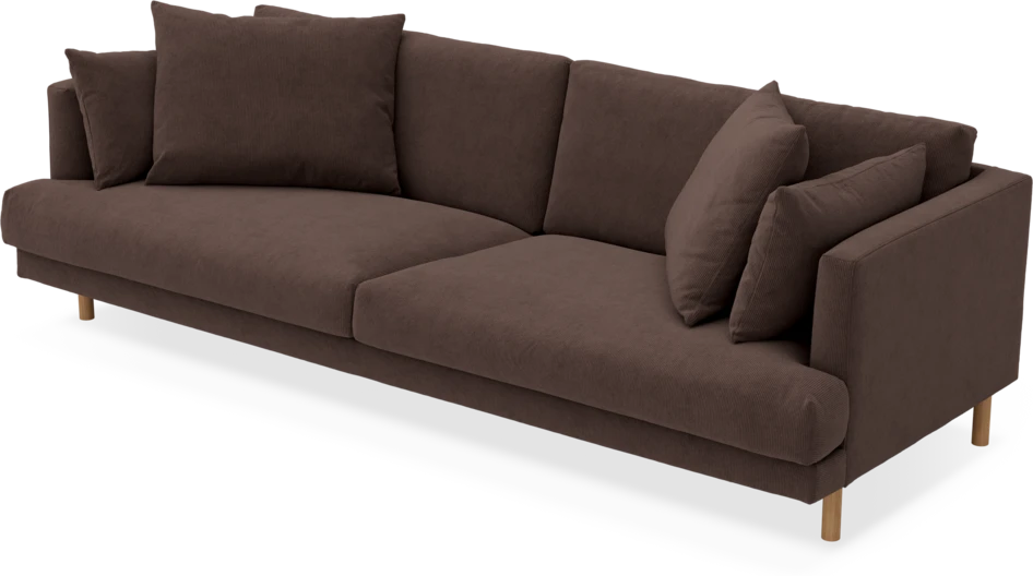 Harper - 4-sits soffa - Brun