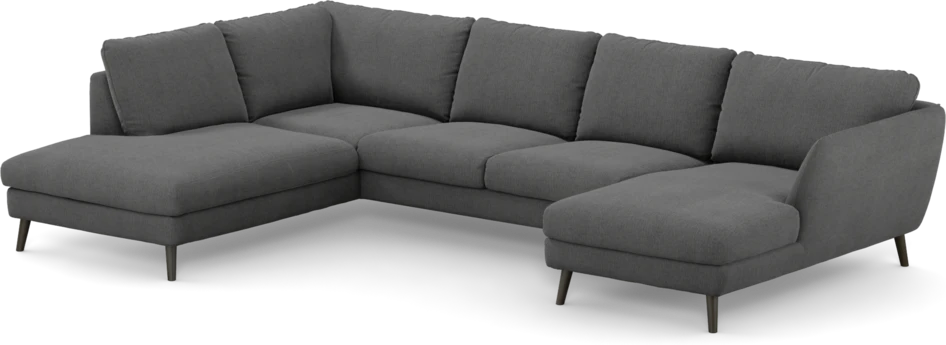 Madison Lux - 2-sits soffa med divan vänster och schäslong höger - Grå