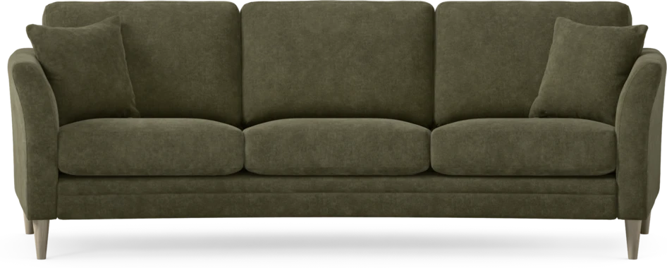 Eden - 3-sits soffa svängd - Grön