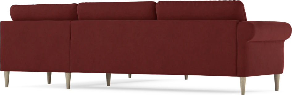 Bridge - Hörnsoffa, 3+2-sits - Röd