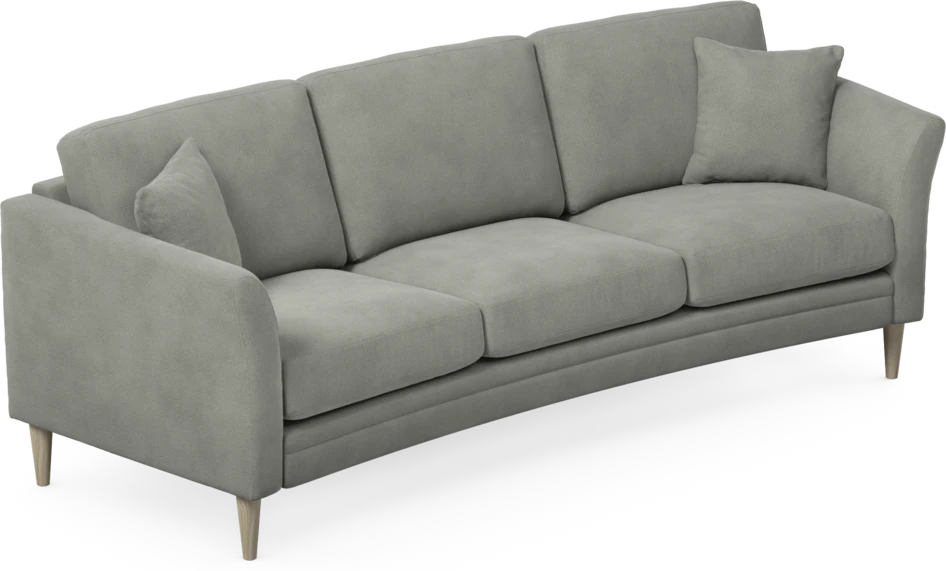 Eden - 3-sits soffa svängd - Grå