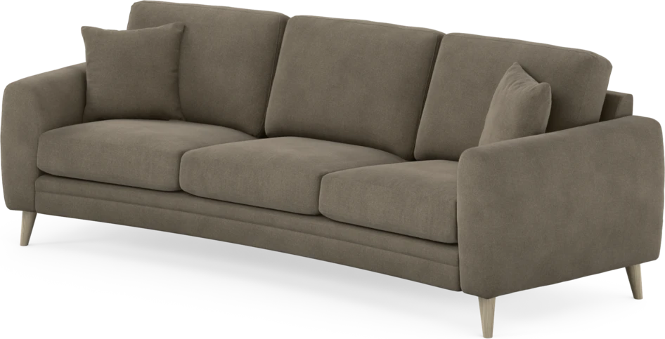 Eden - 3-sits soffa svängd - Beige