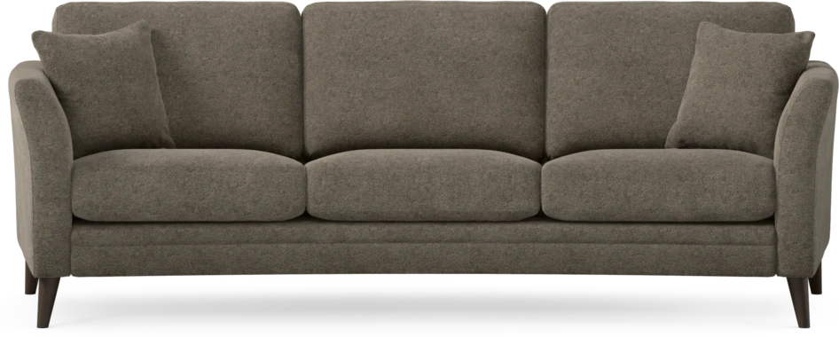 Eden - 3-sits soffa svängd - Brun