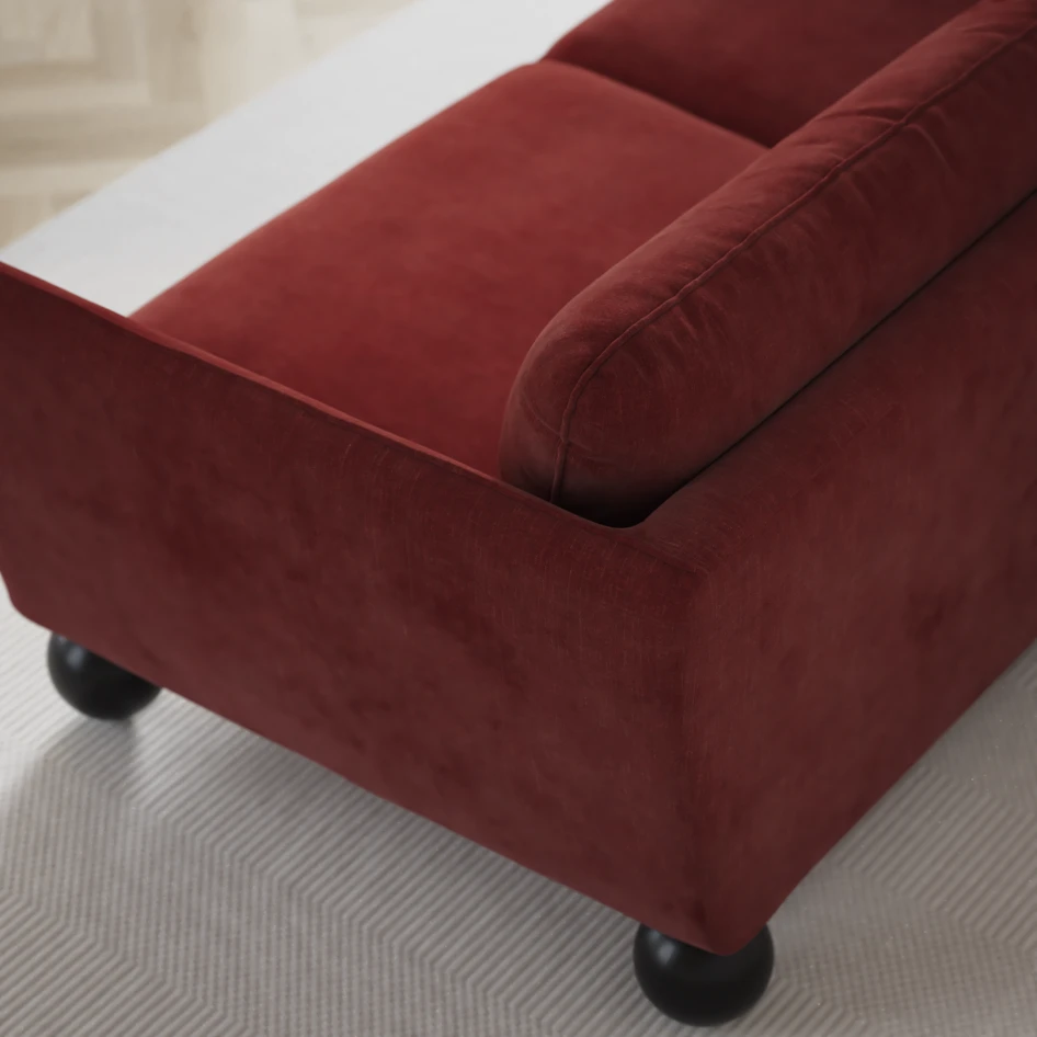 Madison Lux - Hörnsoffa 2+3-sits, hörn 1 - Rosa