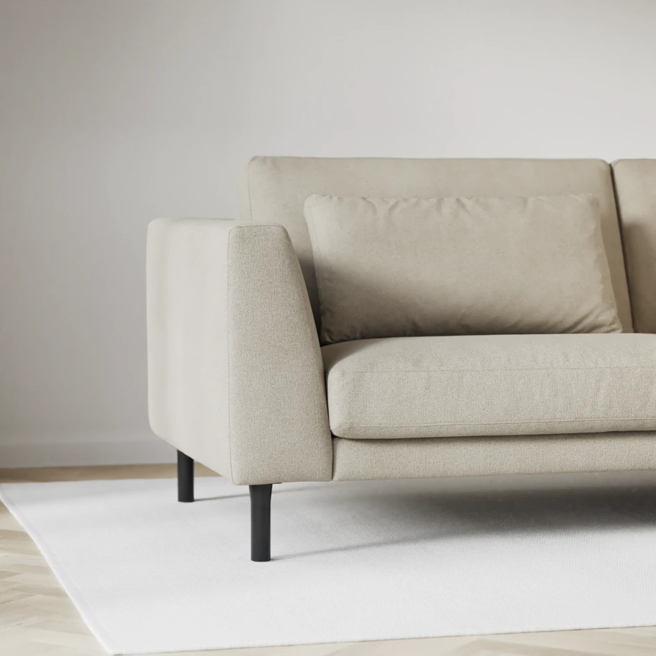 Willow - 4-sits soffa, fast klädsel - Beige