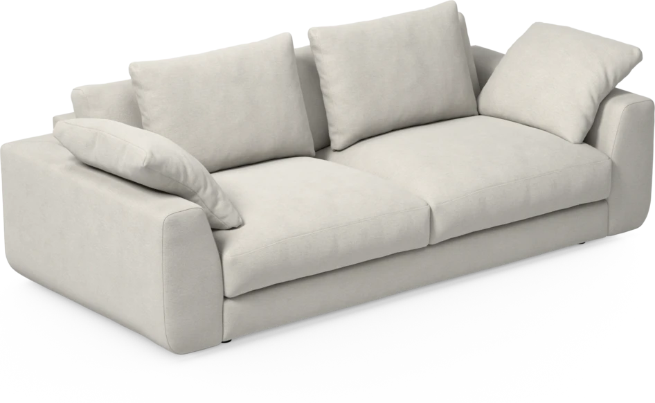 Amie - 3-sits soffa - Vit