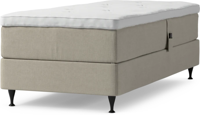 Delux Dream, Ställbar säng, enkelsäng med bäddmadrass och sängben